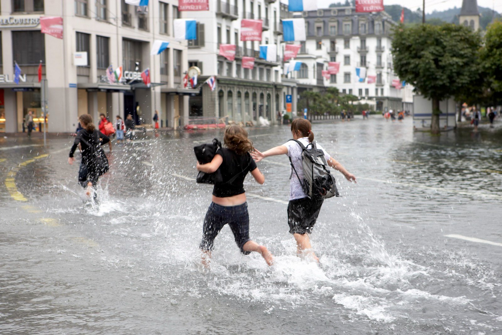Hochwasser in Luzern 2005